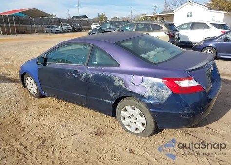 2007 Honda Civic Lx z USA, uszkodzony, nr VIN 2HGFG12627H507731